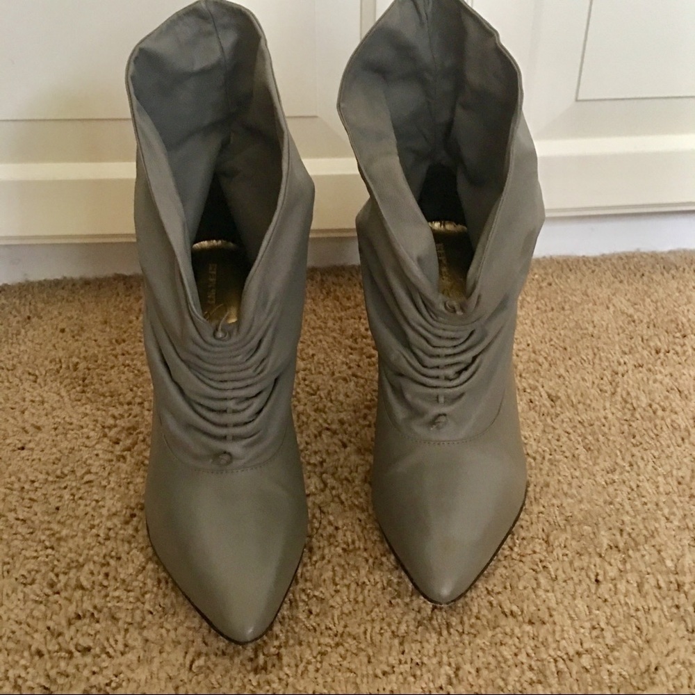 💜 REPORT SIGNATURE BOOTIE 💜 GENUINE LEATHER GREY